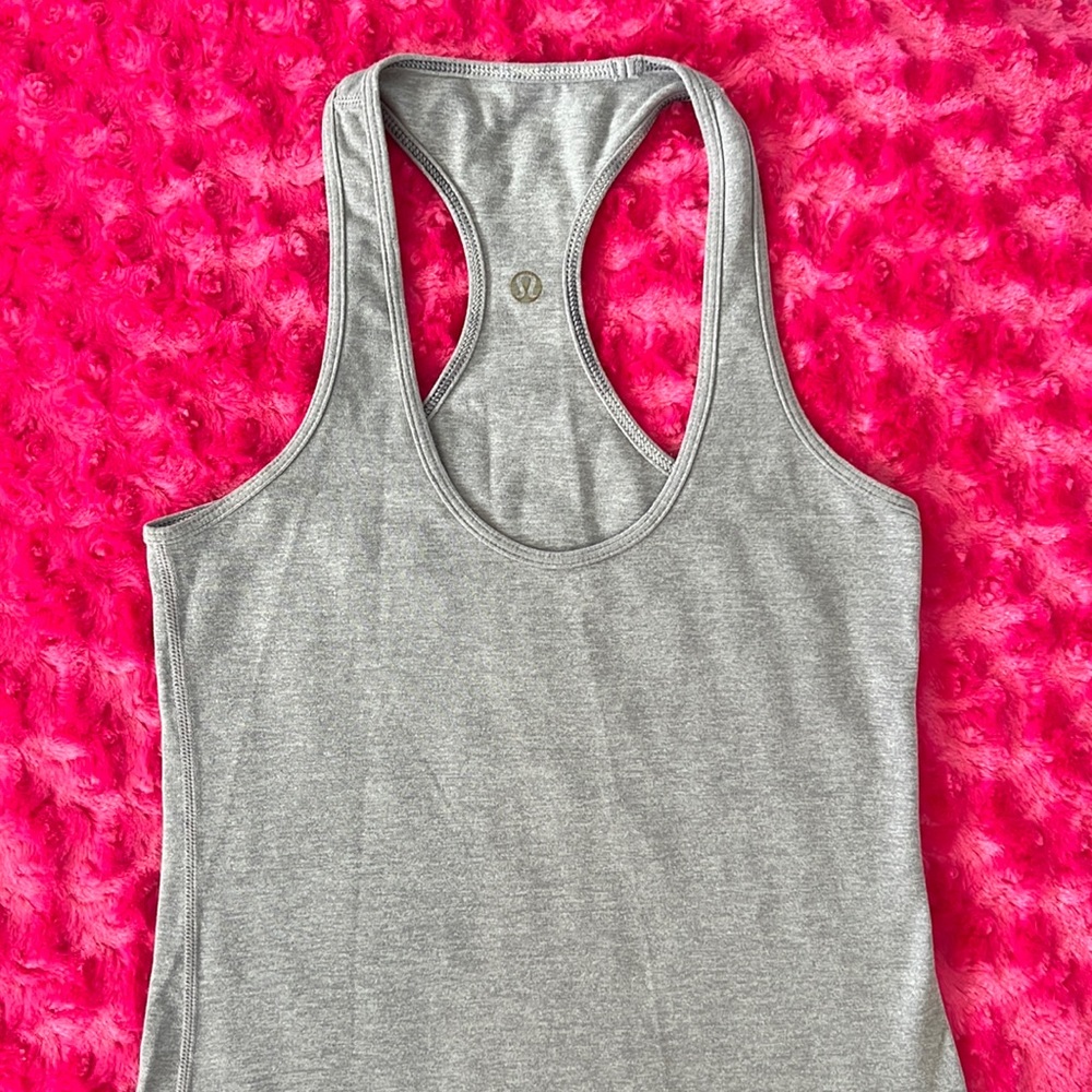 Gray lululemon racer back
